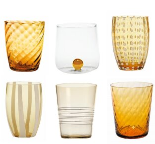 Day and Age Melting Pot Tumblers - Amber